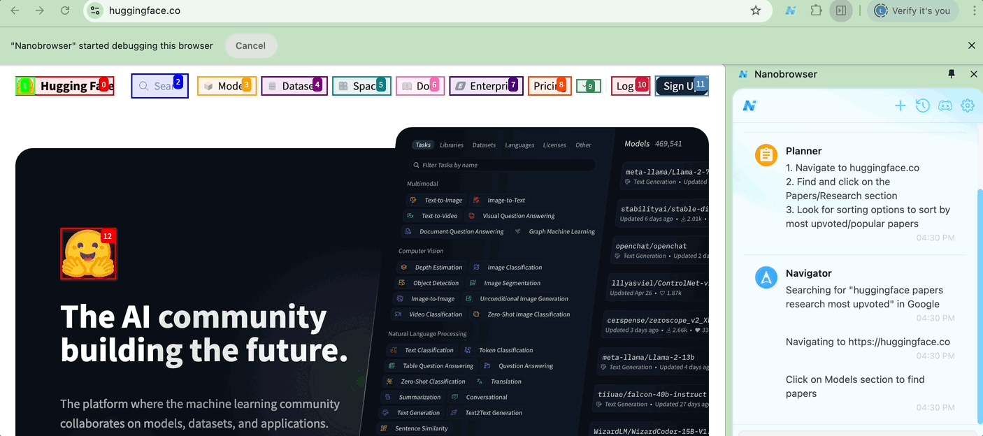 Nanobrowser:開源AI自動化神器