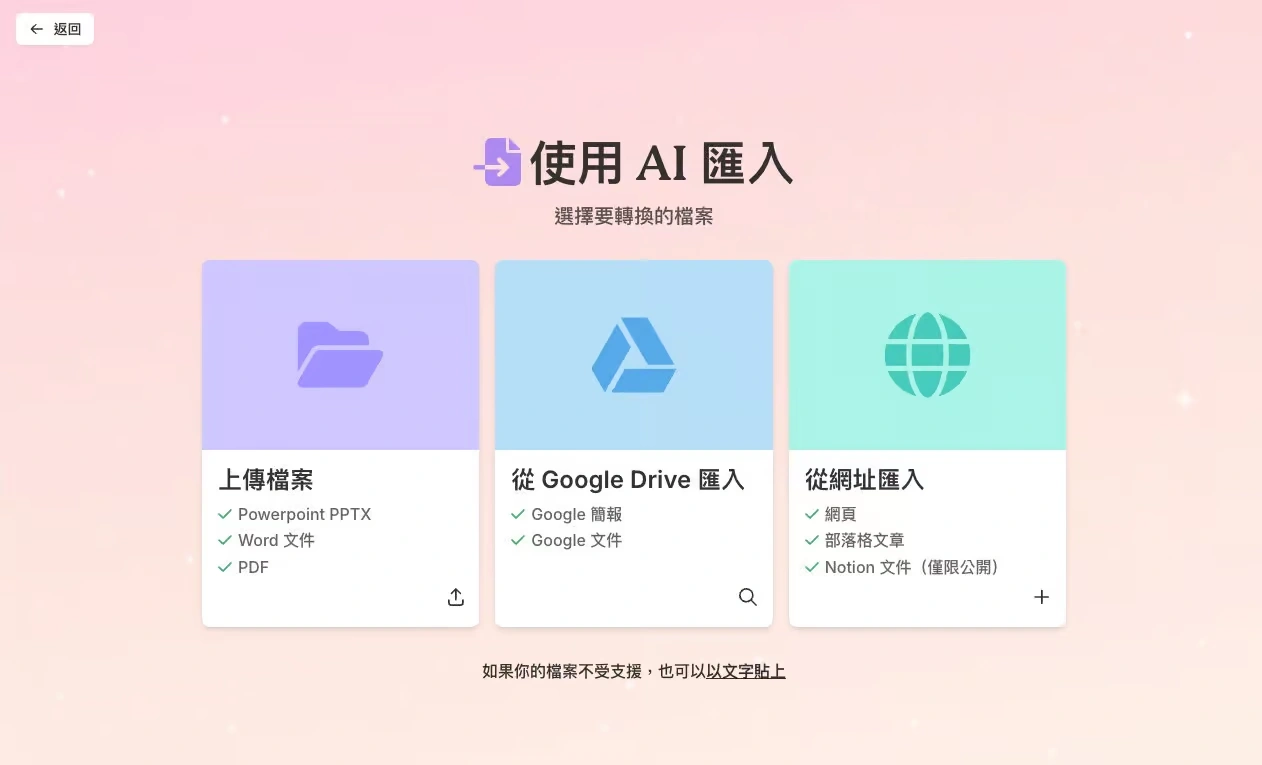 Gamma AI 幫你整 PowerPoint 文字內容免費變圖文並茂簡報
